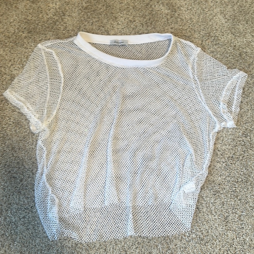 Cropped Mesh shirt